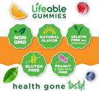 Vitamin D Gummies for Adults | 5000 IU | Great Tasting D3 Vitamin | Immune Support and Healthy Bones Vitamin D Supplement for Men, Women | 90 Gummies | Lifeable