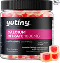 Calcium Citrate Filled Gummies, Extra Absorption Calcium Citrate 1000mg with Vitamin D3, K2 & Magnesium, Chewable Supplement for Bone, Muscle Health, 60 Count