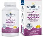 Nordic Naturals Omega Woman, Lemon - 120 Soft Gels - 500 mg Omega-3 + 800 mg Evening Primrose Oil - Healthy Skin & Optimal Wellness - Non-GMO - 60 Servings