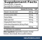Neurobiologix Gut Histamine Support Supplement, Digestion & Immune Balance with Vitamin C, NAC, Bromelain & Quercetin, Supports Food-Derived Histamine Response for Men & Women, Vegetarian, 60 Capsules