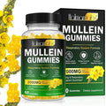 Mullein Gummies for Lungs, 2000mg Mullein Leaf Extract for Lung Cleanse and Respiratory Support, Natural Mullein Herbal Supplement, Pear Flavor Gummies 60 Count