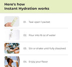 Instant Hydration Electrolytes Powder Packets - Lemon Lime Drink Mix - Zero Sugar - Keto, Vegan, Gluten-Free, Non-GMO - Boost Recovery, Brain Health, Muscle & Tissue Support- 30 Sticks
