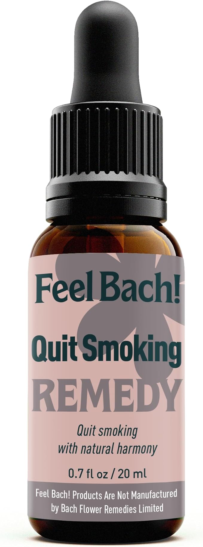 Feel Bach! Quit Smoking Remedy - Natural Homeopathic Flower Essences for Natural Quit Companion to Helps you Let Go, To Calm & In Charge Vegan, Gluten & Sugar-Free, Non-Habit Forming, 20ml (0.7 fl oz)