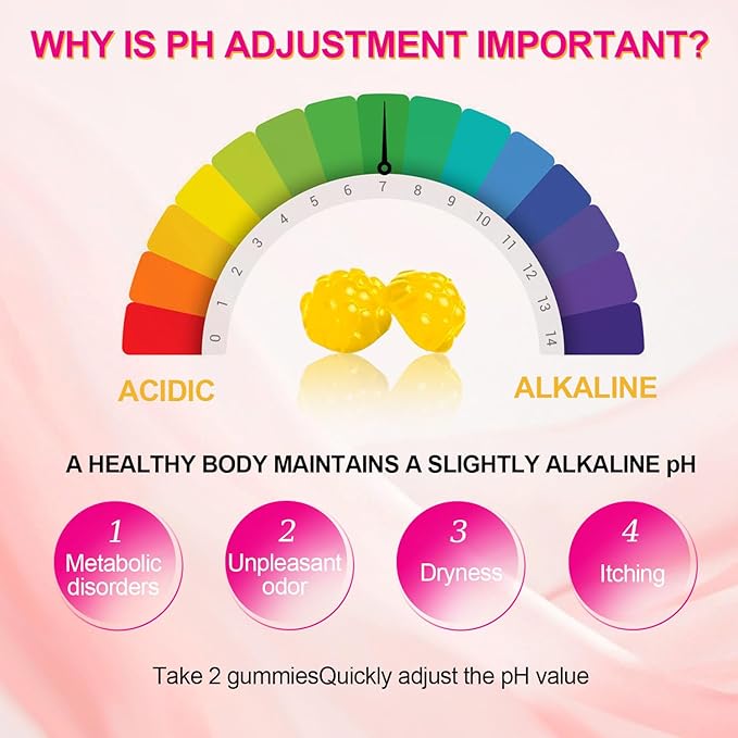 Feminine Probiotics Gummies, Slippery Elm for Women, Vaginal Health Supplement for pH Balance, Odor Control, Yeast Balance, Flora Immune Support, Suagr-Free, Veagn, Pineapple Flavor, 60 Count