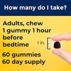 Nature Made Time Release Melatonin 3mg Gummies, 100% Drug Free Sleep Aid for Adults, 60 Melatonin Gummies, 60 Day Supply