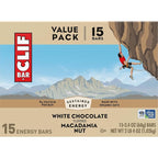 CLIF BAR - Energy Protein Bars - White Chocolate Macadamia Nut - Made with Organic Oats - Energy Bars - Non-GMO - (15 Pack)