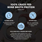 Paleovalley 100% Grass Fed Beef Bone Broth Protein Powder - Rich in Collagen Peptides for Hair, Skin, Gut Health, Bone and Joint Support - 15g Protein Per Serving - No Gluten or GMOs