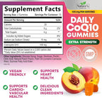 CoQ10 Gummies for Adults - Coenzyme Q10 100mg Per Serving - 3X Strength, High Absorption Antioxidant Supplement for Heart Health Support & Energy Production - Co Q10 (Coq 10) Supplements - 30 Gummies