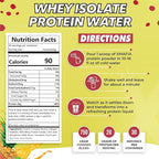 XMafia - Clear Whey Protein Isolate Powder – 20g Protein + Collagen Peptides, 30 Servings, Zero Sugar, Refreshing Light Protein Drink Water, Whey Powder Protein Shake, Lactose Free – Tropical