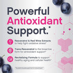 NeoCell Resveratrol Complex 1800 mg | 180 Capsules | Revitalizing Formula | Potent Antioxidant Supplement | Grape & Red Wine Extract