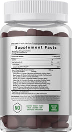Horbaach Lions Mane Supplement | 60 Gummies | 10-in-1 Mushroom Complex | with Turkey Tail, Reishi, Cordyceps, Chaga, Maitake, and Shiitake | Blueberry Flavor | Non-GMO & Gluten Free