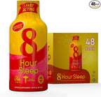 Vitamin Energy 8 Hour Sleep Shot Strawberry Lemonade 48 Pack, Melatonin, 5-HTP, GABA, Valerian, Lavender, Nighttime Relaxation & Sleep Support Supplement, Zero Sugar, Vegan, Gluten-Free, Kosher, 1.93 fl oz