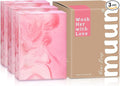 Muun Yoni Soap Bar - Pack 3 Ph Balance Probiotics & Natural Ingredients - Gentle Cleansing Formula Eliminates Odor Vaginal Health - Feminine Wash - Moisturizing Intimate (Rose)