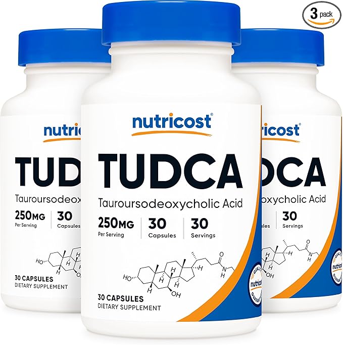 Nutricost Tudca 250mg, 30 Capsules (3 Bottles)