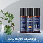 Frankincense Essential Oil Roll-On Blend 10 ml - Pure, Natural Oil with Grapeseed for Aromatherapy & Skin Care - Nexon Botanics