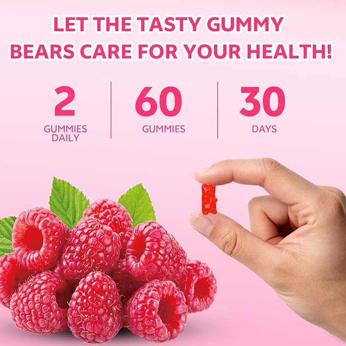 Calcium Citrate Gummies 1200mg for Adults & Kids, Chewable Calcium Citrate for Bone, Muscle & Immune Support, Bioavailable Calcium Supplements for Women & Men, Raspberry Flavor, 120 Count