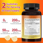 Sugar Free Vitamin D3 K2 Gummies with Calcium, 2000 IU D3 & 200 mcg K2(MK-7) & 200 mg Calcium, Supports Healthy Bones & Immune Health, Gluten Free, GMO Free, Yellow Peach, 60 Count