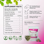 Laicuherb PCOS Fertility Tea for Women, Pack of 2, Women’s PCOS Herbal Tea with Spearmint & Nettle Leaf, Smooth & Mild Flavor