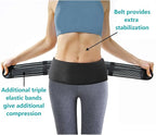 Sacroiliac Hip Belt for Women and Men, SI Joint Belt for Sciatica, Joint, Pelvis, Lower Back Pain Relief, Support Brace for Sacral Nerve, Hip Brace Fit Hip Size 44" - 55"