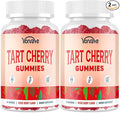 3300mg Tart Cherry Gummies for Uric Acid Cleanse, Sleep, Gout, Joint & Kidney Support – Tart Cherry Extract with Celery Seed, Melatonin, Vitamin C – Detox & Antioxidant – Mixed Berry Flavor, 120 Count