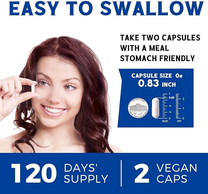 10 in 1 Magnesium Complex, 420mg Elemental Magnesium | Ultra Strength, Max Absorption | Chelated Magnesium Supplement for Nerves, Bone & Heart Health | Non-GMO, 240 Vegan Capsules