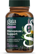 Gaia Herbs Menopause Support Daytime - Helps Support Hormone Balance & Well-Being for Women* - with Vitex, Black Cohosh, St. John's Wort & Oats - 60 Vegan Liquid Phyto-Caps (60 Servings)