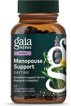 Gaia Herbs Menopause Support Daytime - Helps Support Hormone Balance & Well-Being for Women* - with Vitex, Black Cohosh, St. John's Wort & Oats - 60 Vegan Liquid Phyto-Caps (60 Servings)