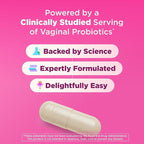 OLLY Happy Hoo-Ha Capsules, Probiotic for Women, Vaginal Health and pH Balance, 10 Billion CFU, Gluten Free - 25 Count