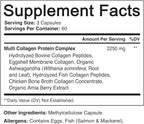 NutriFlair Multi Collagen Peptides 2250mg - Type I, II, III, V, X - Collagen Supplements Complex Powder Pills for Women and Men - Hydrolyzed Protein, Healthy Hair, Skin, Nails - Non-GMO (180 Capsules)