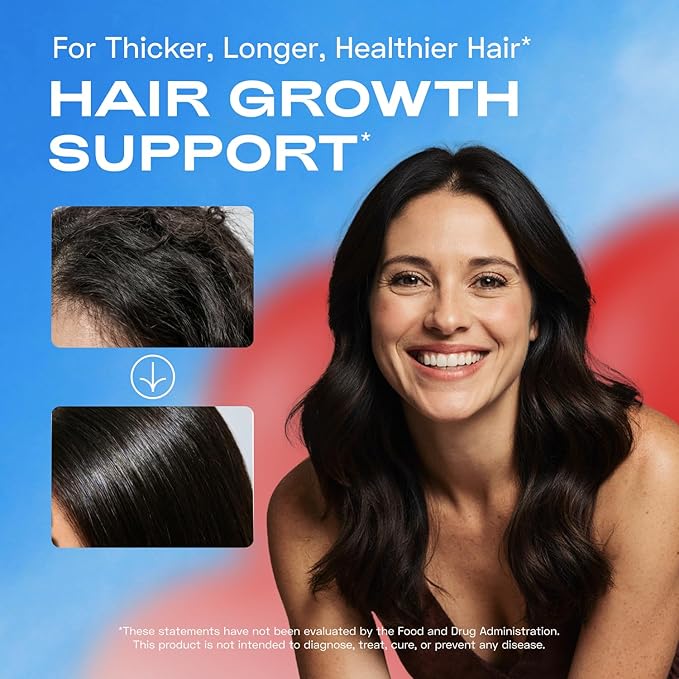 Hair Skin and Nails Vitamins for Women – Biotin Collagen Hair Supplement | Hyaluronic Acid | Calcium AKG | MSM | Vitamin C & Vitamin D3 K2 – Hair Growth Vitamins for Women – 270 Caps (3 Pack)