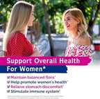 Innate Vitality Women's Probiotics, 120 Billion CFU, 32 Tested Strains, Probiotics for Women, Yeast Control, Vaginal pH Support, Prebiotics, Digestive Enzymes, Cranberry, Once Daily 30 Veggie Capsules