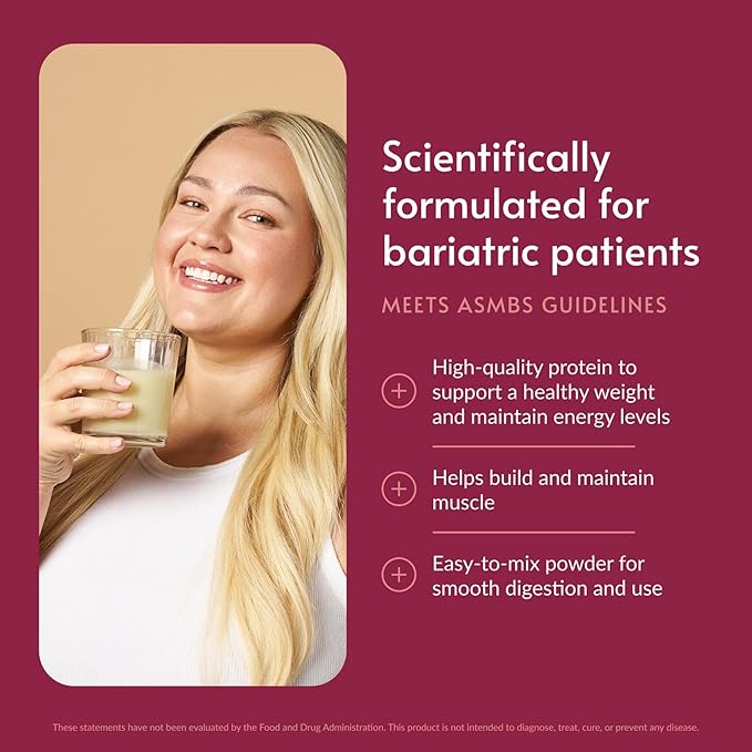 Bariatric Advantage High Protein Meal Replacement Drink Mix - Powder Whey Isolate for Gastric Bypass & Sleeve Gastrectomy Patients - 28 Servings with 27 g Protein - Creme - 43.46 oz