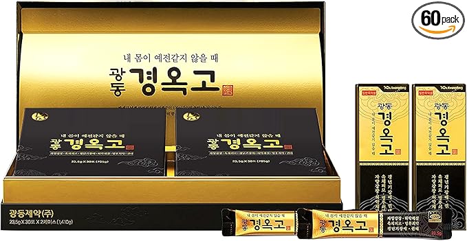 KWANGDONG Kyung Ok Ko Premium Korean Herbal Supplment with Natural Ingredients, Natural Energy Booster for Men & Women 60P