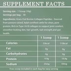 Halal Collagen Protein Powder - Pure Halal Collagen Peptides Grass Fed Organic Hydrolyzed Powder, Skin Glows | Joints Support | Gut Support, Non GMO, Sugar Free, Unflavoured, 30 Servings