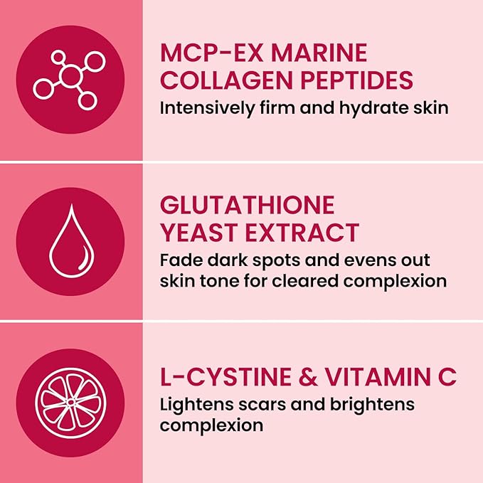 AFC Japan Collagen White Beauty with Marine Collagen Peptide, Glutathione, L-Cystine - 1.5X Better Absorption Than Other Collagen – Supports Skin Firmness & Radiance x3 Packs – 270 Days Supply