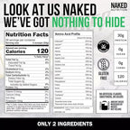 NAKED Whey Isolate Protein - Only 2 Ingredients, 30g Grass-Fed Protein, Zero Carb, Unflavored, Undenatured, Non-GMO, No Soy, Gluten-Free, No Preservatives - 28 Servings