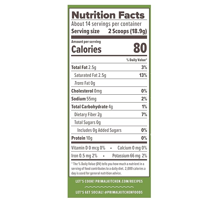 Primal Kitchen Matcha Collagen Keto Latte Powder, Sugar-Free Collagen Peptides, 9.33 Ounces