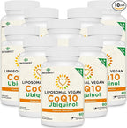 Besibest 1000mg Liposomal CoQ10 Ubiquinol, 600 Vegan Softgels, High Absorption Ubiquinol CoQ10 Supplement, Active Antioxidant Form of Coenzyme Q10 for Heart Function & Energy Production