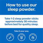 Dream Water Sleep Powder, Sugar-Free, Gluten-Free, Natural Flavors; Blend of 3 Ingredients, GABA, 5mg Melatonin, 5-HPT; Snoozeberry Flavor 10ct