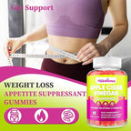 Appetite Suppressant Supplement| Akkermansia Function| Apple Cider Vinegar Gummies with Green Tea Extract, Probiotic for Fat Burner, Detox Cleanse, Metabolism, Energy & Digestive Health, 60 Gummies