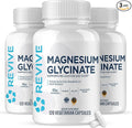 Revive MD Pure Magnesium Glycinate 200mg – High Absorption Supplement for Relaxation, Stress Relief, Sleep & Memory Support – Promotes Strong Bones, Healthy Nerve & Muscle Function (180 Servings)