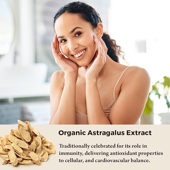Telomere Lengthening Supplements – Organic Astragalus, Gotu Kola, Vitamin D3, Folate, L-Theanine – Anti-Aging, DNA Repair, Immune & Cellular – 60 Vegan Capsules, Made in Japan (2 Bottle)