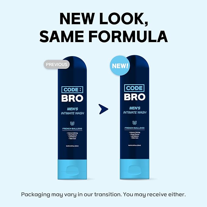 Men's Intimate Wash French Balldog - Shower Stuff for Men (250ml, 8.45 fl oz)