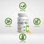 DEAL SUPPLEMENT CoQ10 200mg with PQQ 200mcg, 240 Veggie Capsules | Bioavailable Coenzyme Q10 Complex | Supports Heart, Energy & Brain Health | Antioxidant Support | Non-GMO