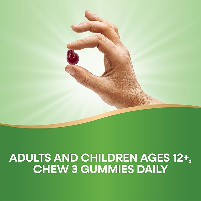 Nature's Way Tart Cherry Ultra Gummies, Antioxidant Support from Anthocyanins*, 1,200 mg per 3-Gummy Serving, Cherry Flavored, Gluten Free, Vegetarian, 75 Count (Packaging May Vary)