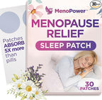 Cooling Sleep Patch with Melatonin for Menopause Relief, Hot Flash Relief & Night Sweats | Menopause Patches for Women - Cooling Patch for Hot Flashes, Menopause Cooling Product for Better Sleep