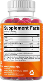 Vitamatic Zinc 50mg Gummies – 60 Vegan Gummies – Gluten-Free – 4 Pack
