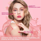 Collagen Gummies | Hair, Skin & Nails Gummies with Biotin, Vitamin C, E, & Zinc | Collagen for Women | Strawberry Flavored | 120 Count