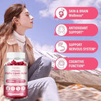 3 Pack Liposomal Alpha Lipoic Acid Gummies 2000mg Gummies,High Potency ALA Complex Biotin & Benfotiamine for Antioxidant, Brain Health and Nerve* Support,Liposomal Enhance 98% Absorption