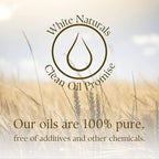 White Naturals Wheatgerm Carrier Oil, Cold-pressed Unrefined, Organic 100% Pure, Wheat Germ, Rich in Vitamin E, For Skin, Hair, Nails & Stretch Marks